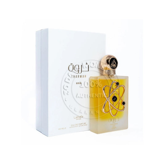 Lattafa Tharwah Gold – Eau de Parfum 100ml (Luxury Arabian Fragrance)